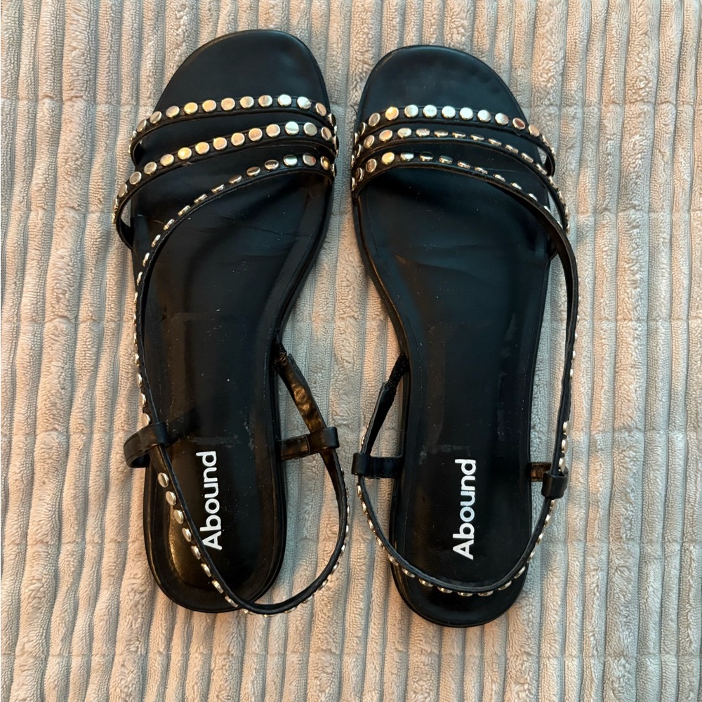 Abound Black Studded Sandals